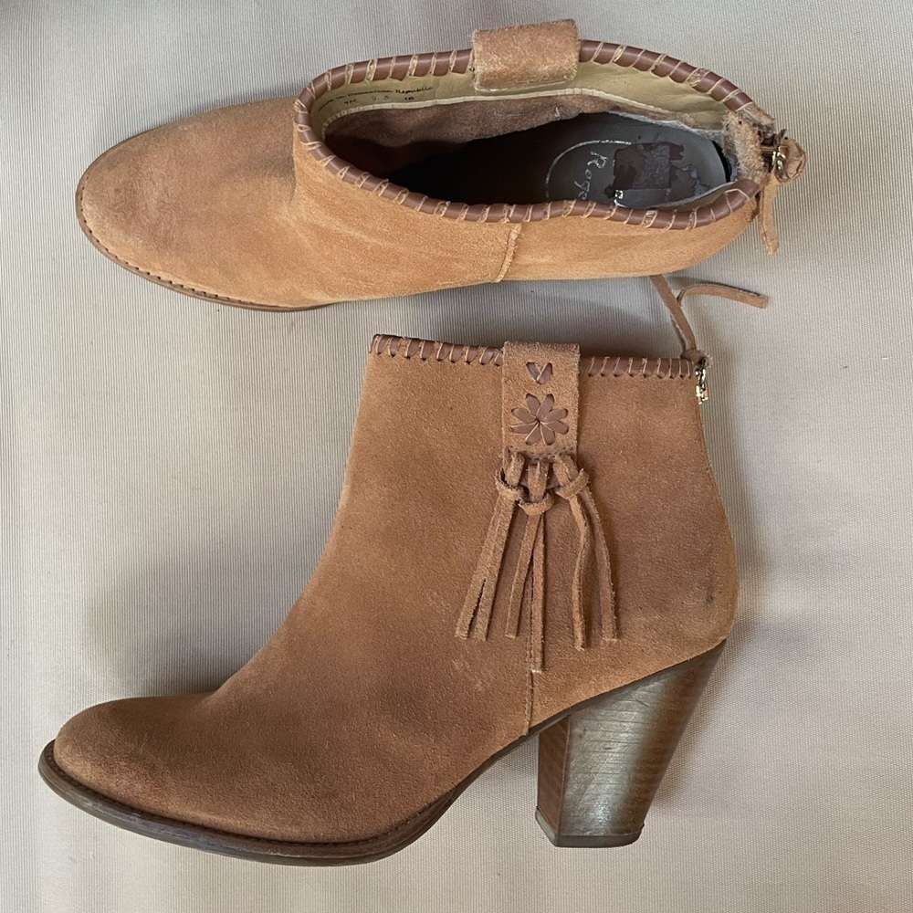Jack Rogers Greer Suede Bootie in Oak Size 9 - Picture 2 of 11
